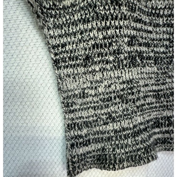 Free People Womens Oversize Knit Sweater Small Black Gray Linen Blend - Picture 8 of 12